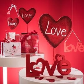 Ausstattung und Deko für den Valentinstag