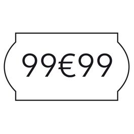 Standard-Etikett weiß 26x12 mm - 10 Rollen mit 1500 Stück Standard-Etikett weiß 26x12 mm - 10 Rollen mit 1500 Stück