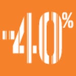 Quadratische Haftetiketten -40% Schlussverkauf Gencod orange 3,3x3,3cm 500 Stück