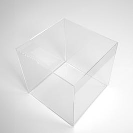 Präsentationsbehälter, PMMA, quadratisch 20x20x20cm Präsentationsbehälter, PMMA, quadratisch 20x20x20cm