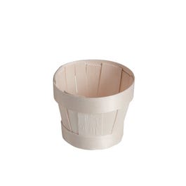Holzkorb rund Ø8,8x7,3cm - 10 Stück Holzkorb rund Ø8,8x7,3cm - 10 Stück