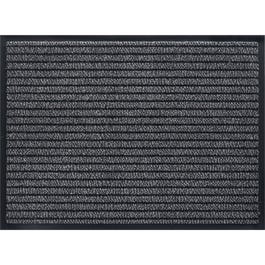 Teppich grau, schwarz gestreift 90 x 150cm Teppich grau, schwarz gestreift 90 x 150cm