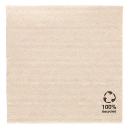 Serviette aus geprägtem Recyclingpapier natur 2-lagig 20 x 20 cm – 2400 Stück Serviette aus geprägtem Recyclingpapier natur 2-lagig 20 x 20 cm – 2400 Stück