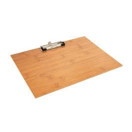 Menühalter aus Bambus mit Metallclip 31,8x22,9x0,4cm Menühalter aus Bambus mit Metallclip 31,8x22,9x0,4cm