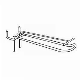 Doppelhaken, Draht, lang. 20 cm + T-Stift -verchromt - 20 Stück Doppelhaken, Draht, lang. 20 cm + T-Stift -verchromt - 20 Stück