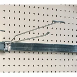 Haken, einfach, lang. 20 cm für Tragestange - verchromt Haken, einfach, lang. 20 cm für Tragestange - verchromt