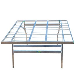 Schrägtisch mit Aluminiumprofilen L.120 x T.120 cm Schrägtisch mit Aluminiumprofilen L.120 x T.120 cm