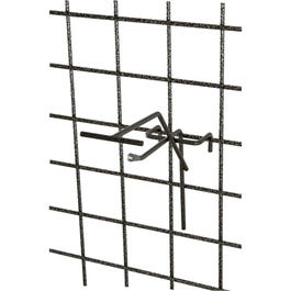 Einfacher Haken 10 cm + T-Stift - grau gehämmert - 20 Stück Einfacher Haken 10 cm + T-Stift - grau gehämmert - 20 Stück