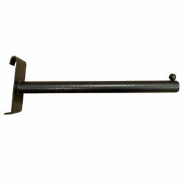 Tragearm, gerade, 25,5cm für Gitter - grau gehämmert Tragearm, gerade, 25,5cm für Gitter - grau gehämmert
