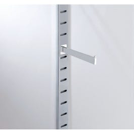 Abhängearm, gerade, L38cm verchromt, rechteckig, für Lamellenwand Abhängearm, gerade, L38cm verchromt, rechteckig, für Lamellenwand