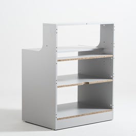 Thekenstruktur Réceptio grau B84 x T61,9 x H111 cm Thekenstruktur Réceptio grau B84 x T61,9 x H111 cm