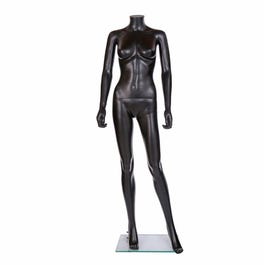 Modulare weibliche Schaufensterpuppe, schwarz matt, kopflos B43xT23xH177 cm Modulare weibliche Schaufensterpuppe, schwarz matt, kopflos B43xT23xH177 cm