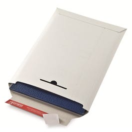 Versandtasche aus festem weißem Karton 245x345x30mm - 100 Stück Versandtasche aus festem weißem Karton 245x345x30mm - 100 Stück