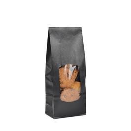 Kraftbeutel schwarzer Vergé SOS-Flachboden 250ml 9+5x20,5cm – pro 100 Stück Kraftbeutel schwarzer Vergé SOS-Flachboden 250ml 9+5x20,5cm – pro 100 Stück