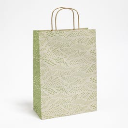 Grüne Krafttüte "Toskana“ gedrehten Henkeln 26x12x36cm – pro 25 Grüne Krafttüte "Toskana“ gedrehten Henkeln 26x12x36cm – pro 25