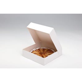 Gebäckschachtel aus weißem Karton 26x26X5cm - 50 Stück Gebäckschachtel aus weißem Karton 26x26X5cm - 50 Stück