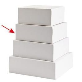 Gebäckschachtel aus weißem Karton 20x20X8cm - 50 Stück Gebäckschachtel aus weißem Karton 20x20X8cm - 50 Stück