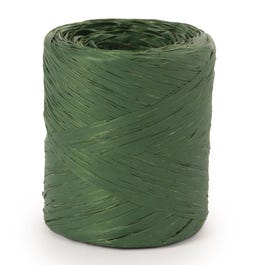 Grünes Raffia-Geschenkband 200 m x 15 mm Grünes Raffia-Geschenkband 200 m x 15 mm