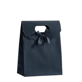 Schwarzer Geschenkbeutel aus Vliesstoff mit Schleife B12 x T6 x H16cm 10 Stück Schwarzer Geschenkbeutel aus Vliesstoff mit Schleife B12 x T6 x H16cm 10 Stück