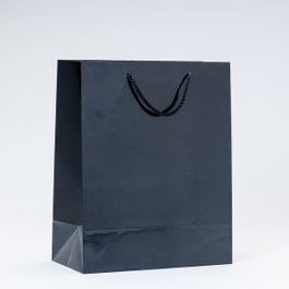 Luxus-Tüte glanzfolienkaschiert schwarz L26 x T13 x H32 cm 12 Stück Luxus-Tüte glanzfolienkaschiert schwarz L26 x T13 x H32 cm 12 Stück