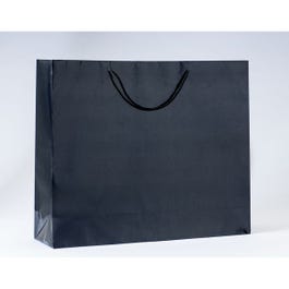 Luxus-Tüte glanzfolienkaschiert schwarz L53 x T14 x H44cm 12 Stück Luxus-Tüte glanzfolienkaschiert schwarz L53 x T14 x H44cm 12 Stück