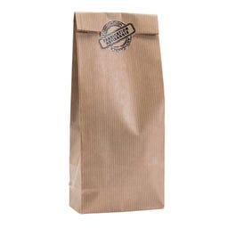 Papiertragetasche natürlicher flacher Boden 9+5x20,5cm - 100 Stück Papiertragetasche natürlicher flacher Boden 9+5x20,5cm - 100 Stück