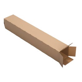 Quadratische Hülse 20 Stück 1 Rille braun 112x112x705mm - 20 Stück Quadratische Hülse 20 Stück 1 Rille braun 112x112x705mm - 20 Stück