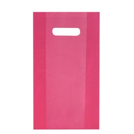 Plastiktüte mit Griffloch fuchsia 25x38cm - Packung mit 100 Stück Plastiktüte mit Griffloch fuchsia 25x38cm - Packung mit 100 Stück