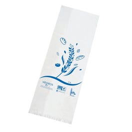 Brottüten mit Motif Blau - durchscheinend 16x45+5cm - 200 Stück Brottüten mit Motif Blau - durchscheinend 16x45+5cm - 200 Stück