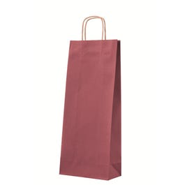 Flaschenbeutel 2 Flaschen rot mit gedrehten Griffen 18x39+8,5cm - 50 Stück Flaschenbeutel 2 Flaschen rot mit gedrehten Griffen 18x39+8,5cm - 50 Stück