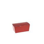 Mini-Pralinen  Box rote  innen gold 40g  7,6x3,6x3,4cm - 50 Stück