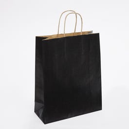Papiertragetasche mit gedrehten Griffen schwarz 24x10x31cm 50 Stück Papiertragetasche mit gedrehten Griffen schwarz 24x10x31cm 50 Stück