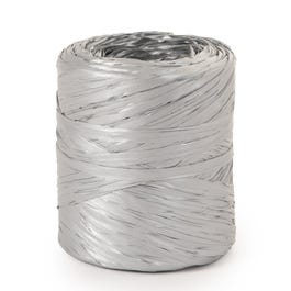Synthetischer Bast, Silber in 15mm x 200m Synthetischer Bast, Silber in 15mm x 200m
