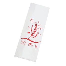 Brottüten mit Motif rot - durchscheinend 16 x 60 + 5 cm – 200 Stück Brottüten mit Motif rot - durchscheinend 16 x 60 + 5 cm – 200 Stück
