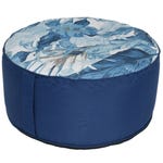 Sitzsack Polyester blau Ø 55 x H 25 cm