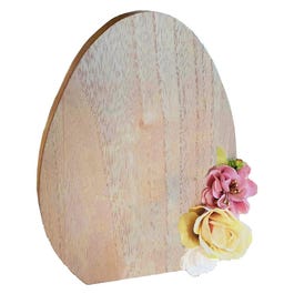 Holzei mit Trockenblumen H18,5cm Holzei mit Trockenblumen H18,5cm