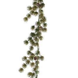 Pailletten-Tannengirlande und Tannenzapfen L 180cm Pailletten-Tannengirlande und Tannenzapfen L 180cm