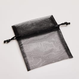 Organzabeutel schwarz L9 x H12cm – pro 10 Stück Organzabeutel schwarz L9 x H12cm – pro 10 Stück
