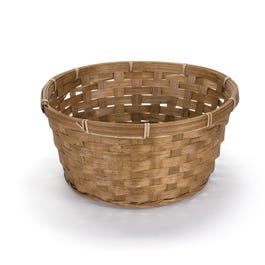 Runder Bambuskorb braun Durchmesser 25 x Höhe 12cm Runder Bambuskorb braun Durchmesser 25 x Höhe 12cm
