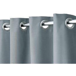 Ösenvorhang für Umkleidekabine eisgrau mit Ösen L.1,35 x H.2m Ösenvorhang für Umkleidekabine eisgrau mit Ösen L.1,35 x H.2m