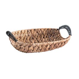 Korb mit Griffen natürlich oval B27 x T21 x H11cm Korb mit Griffen natürlich oval B27 x T21 x H11cm