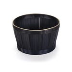 Runder Bambuskorb schwarz D21,5 x H12cm