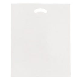 Plastiktüte, weiß mit ausgeschnittenen Griffen 25 x 38 cm – 100 Stück Plastiktüte, weiß mit ausgeschnittenen Griffen 25 x 38 cm – 100 Stück